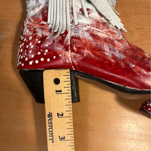 Laredo Reworked Red White and Blue Western Festival Cowboy Boots Size 6.5M - Picture 10 of 14